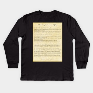 A Declaration of the Independence of Cyberspace Kids Long Sleeve T-Shirt